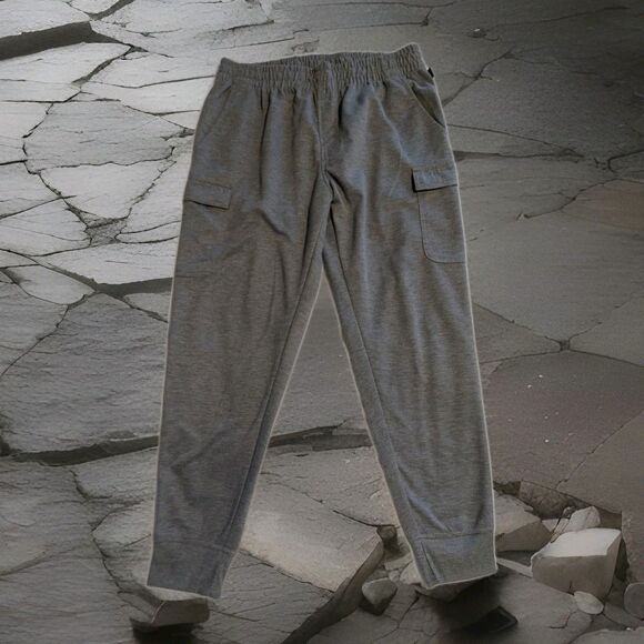 Leg3nd Performance Jogger Sweatpants Athletic Fit Men’s Large Gray Drawstring - Picture 1 of 7